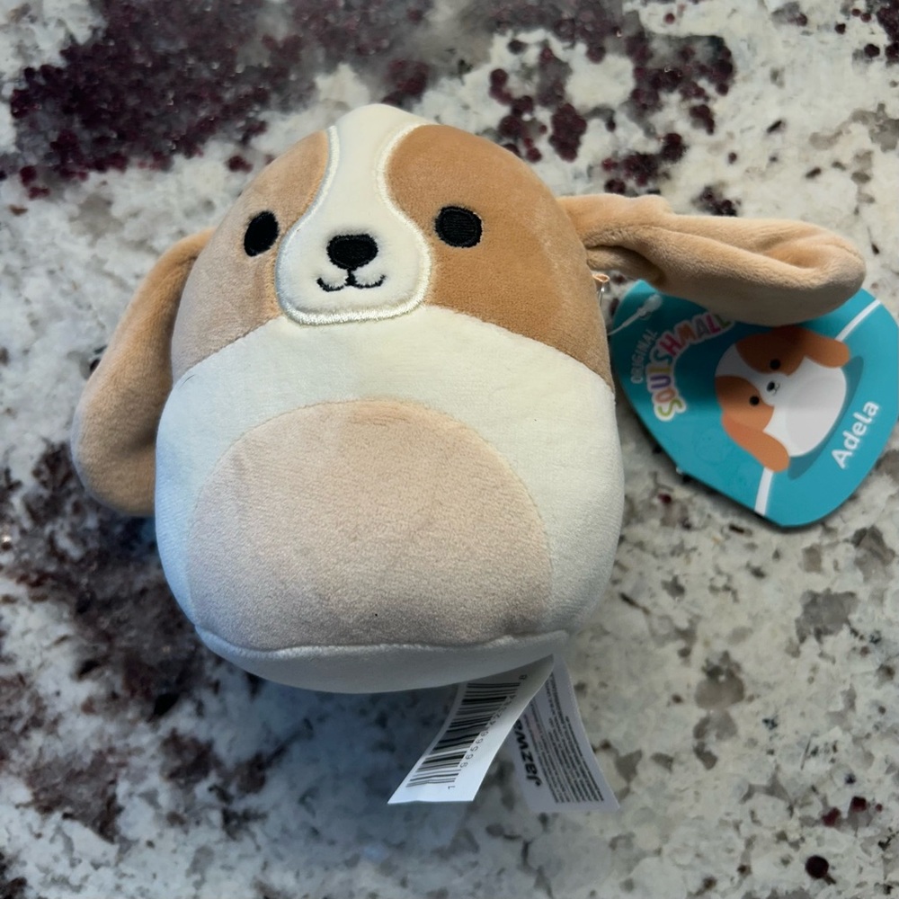 Squishmallows Adorable Tan and White Plush Dog